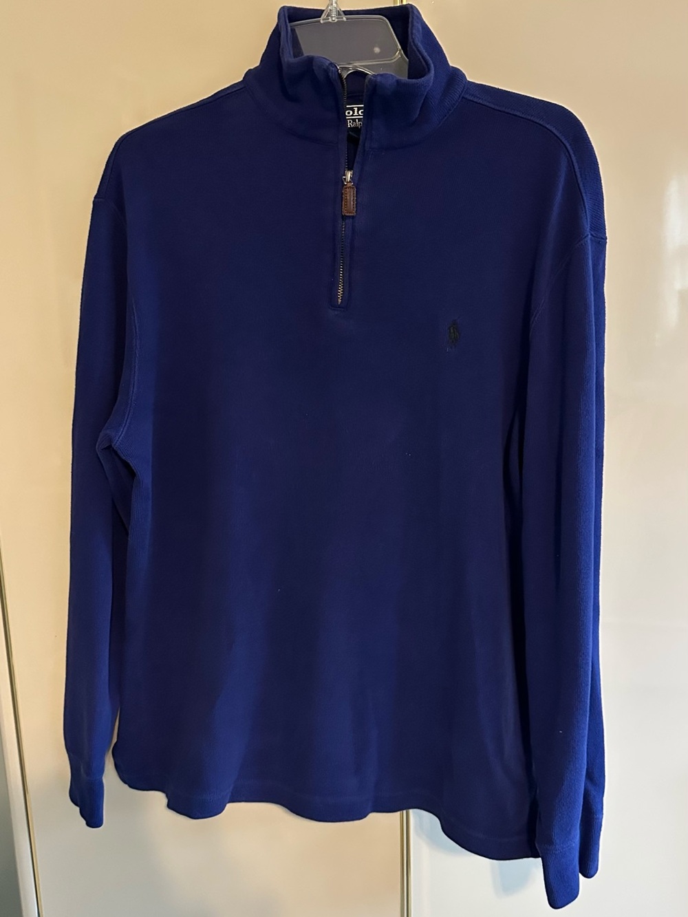 Polo by Ralph Lauren Men's royal blue zip Pullover